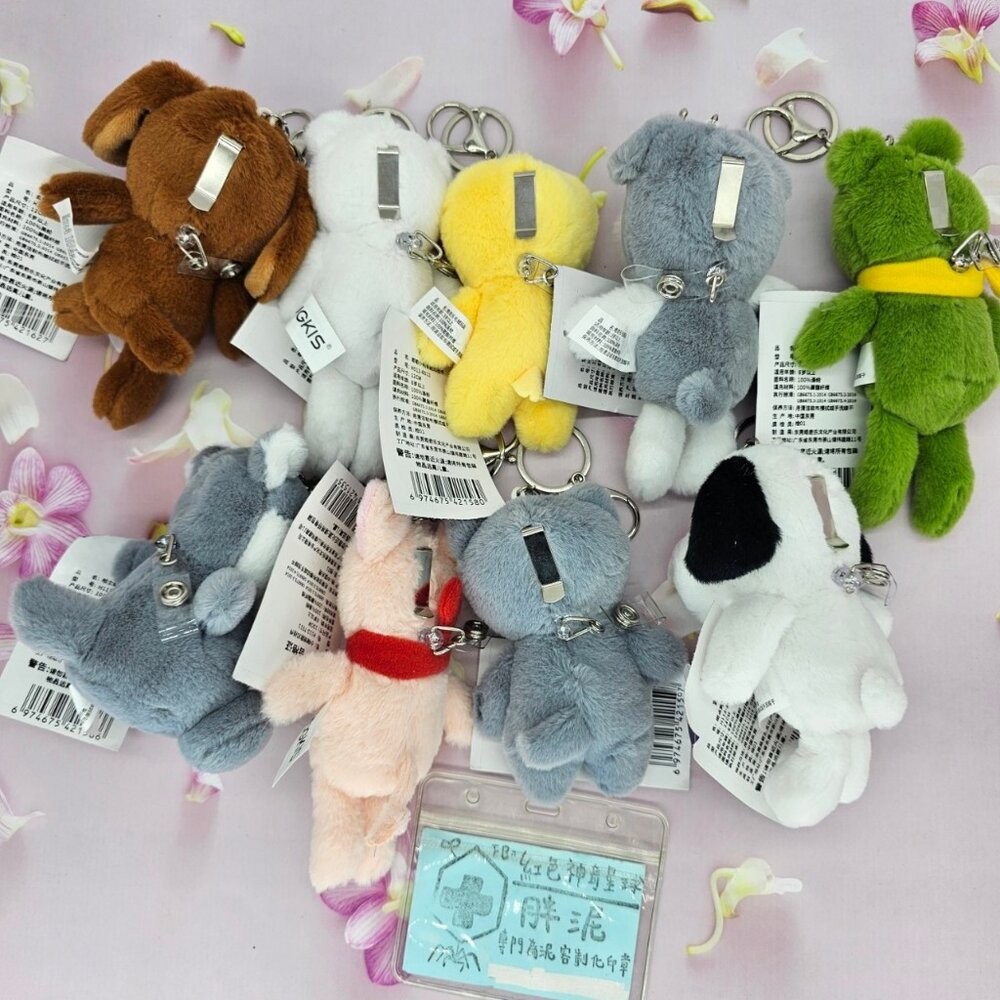 買一送一 狗狗 小豬 貓咪 雪納瑞 青蛙 護理師識別證/易拉扣/伸縮扣/護士/醫療人員/醫師/學生/證件夾/證件扣/吊飾-細節圖2