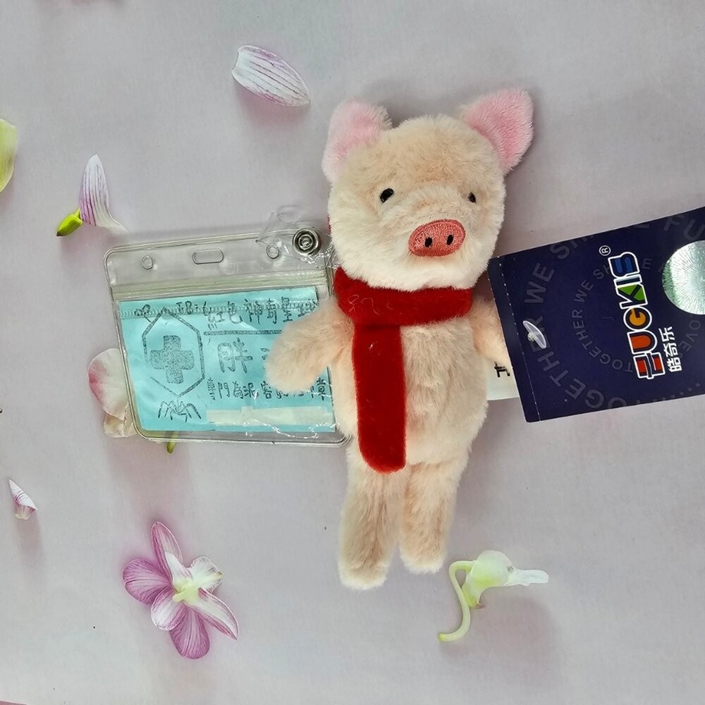 買一送一 狗狗 小豬 貓咪 雪納瑞 青蛙 護理師識別證/易拉扣/伸縮扣/護士/醫療人員/醫師/學生/證件夾/證件扣/吊飾-規格圖2