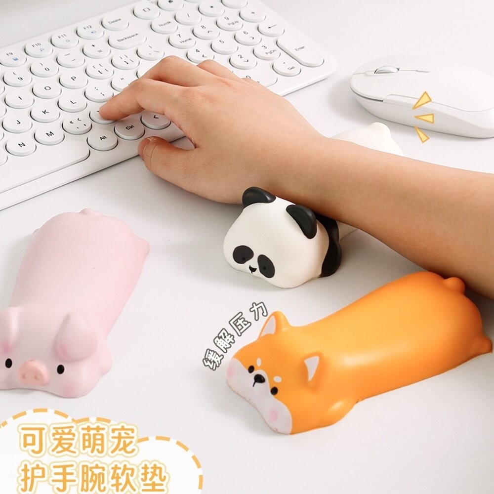 減壓 記憶棉 貓咪 柴犬 鼠標墊 手腕墊 紓壓墊 護腕墊 護腕枕 桌面 鼠標 手腕墊手 手腕手枕 減壓護腕滑鼠墊-細節圖5