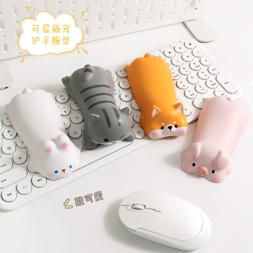 減壓 記憶棉 貓咪 柴犬 鼠標墊 手腕墊 紓壓墊 護腕墊 護腕枕 桌面 鼠標 手腕墊手 手腕手枕 減壓護腕滑鼠墊-細節圖6