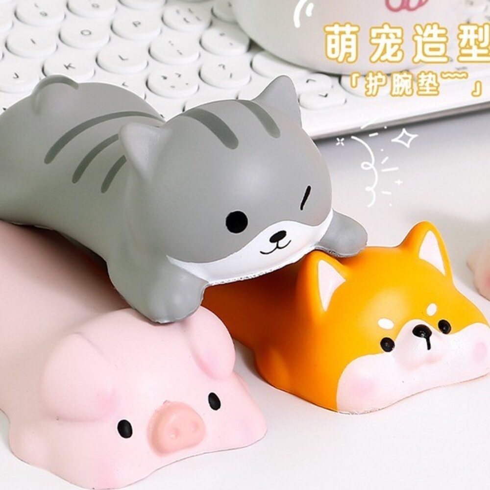 減壓 記憶棉 貓咪 柴犬 鼠標墊 手腕墊 紓壓墊 護腕墊 護腕枕 桌面 鼠標 手腕墊手 手腕手枕 減壓護腕滑鼠墊-細節圖7