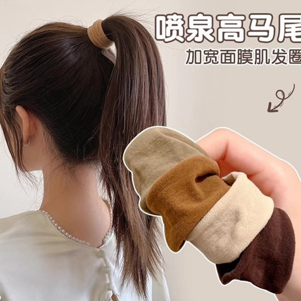 現貨 噴泉高馬尾 韓版加厚髮圈 髮圈 髮束 綁馬尾 高彈力 瑜珈髮圈 髮帶 造型髮圈 髮帶 髮飾 運動髮圈 面膜髮圈-細節圖7