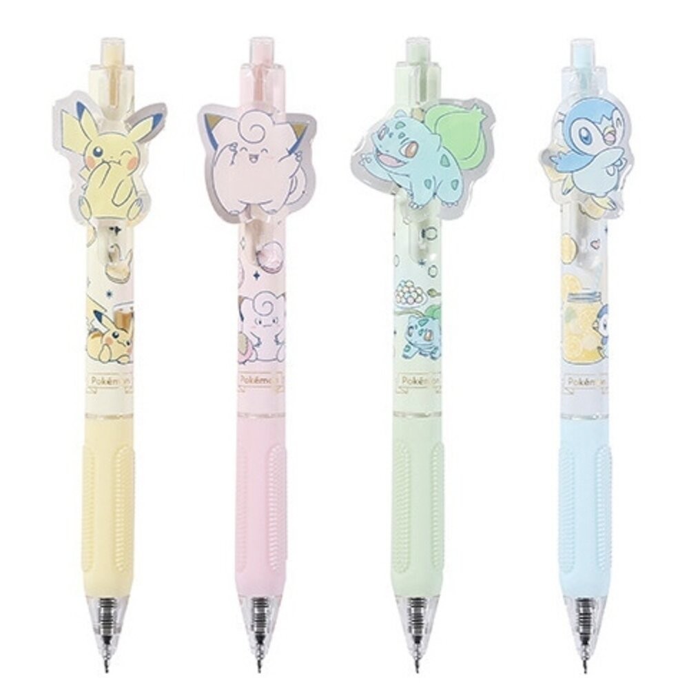 寶可夢  0.5mm 中性筆 原子筆 黑筆 按壓原子筆 水性筆 辦公 文具 筆皮卡丘 Pokemon-規格圖7