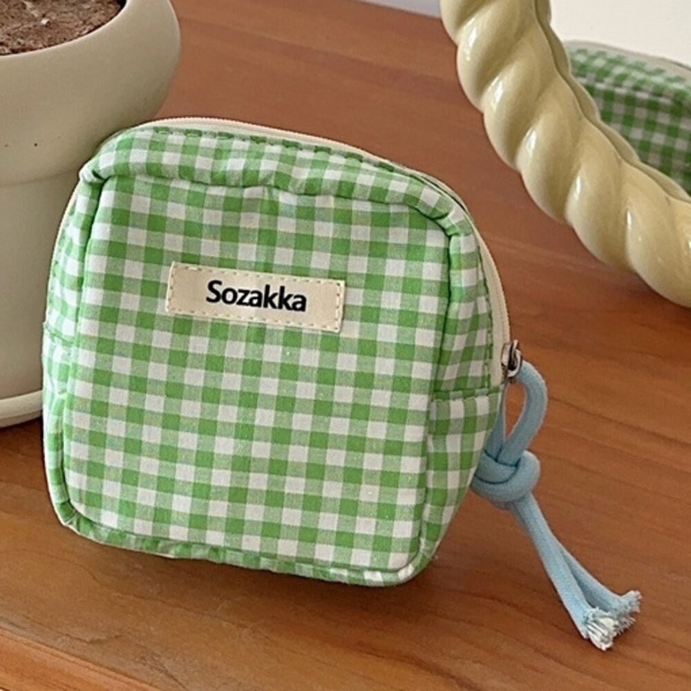 格紋 衛生棉收納小方包 衛生棉收納包 萬用收納包 衛生棉包 護墊包 生理包 姨媽包 化妝包 多功能化妝包 姨媽包 包包-規格圖11