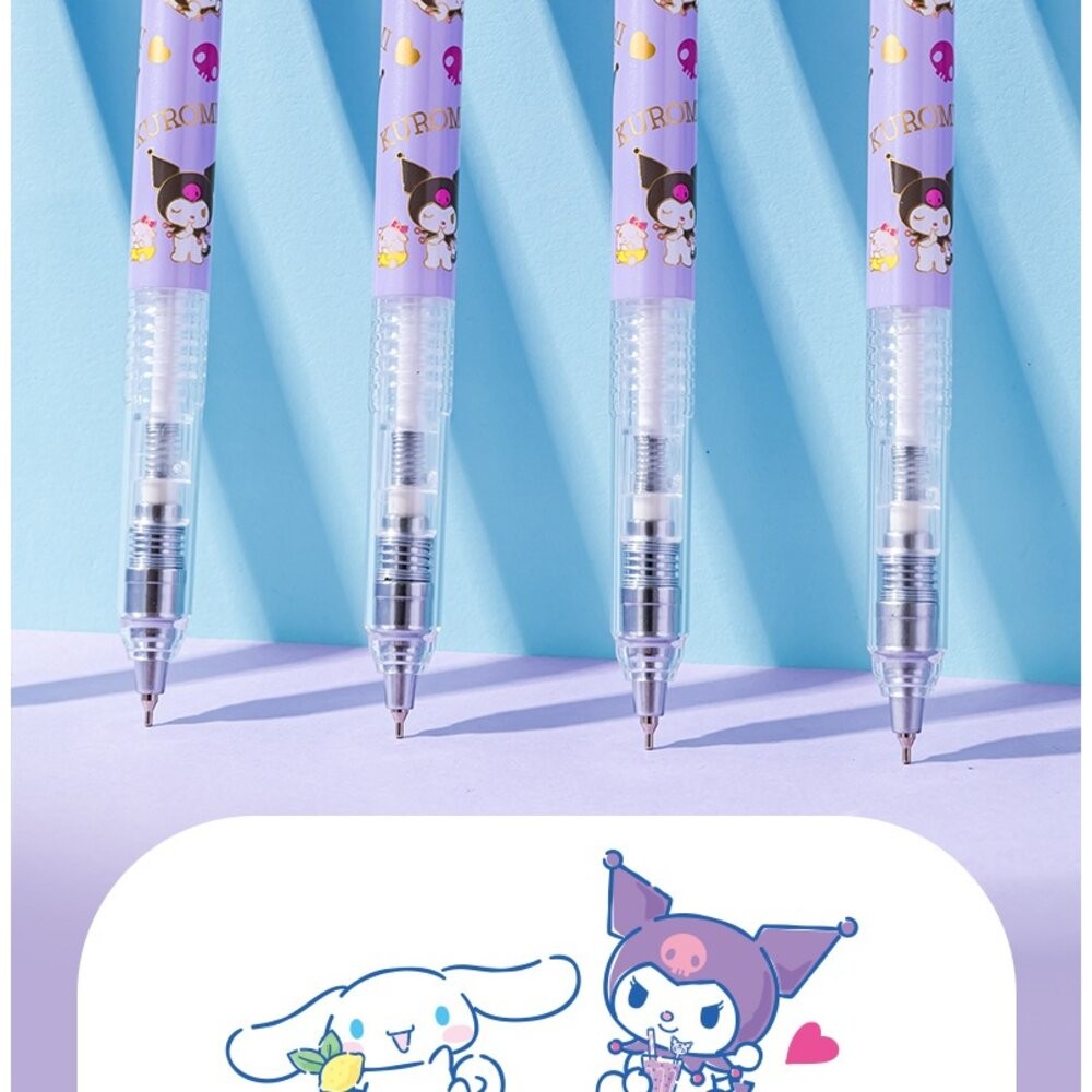 三麗鷗 庫洛米 美樂蒂 360度 防斷芯 0.5mm 鉛筆 自動鉛筆 文具 自動筆 按壓式 筆 自動鉛筆  繪圖 質感-細節圖5