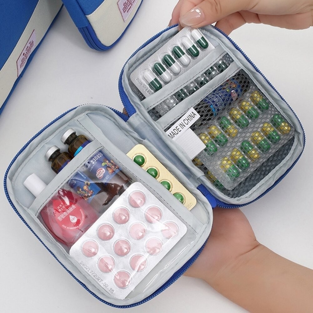 功能藥品收納包 藥品袋 旅遊藥袋 旅行醫藥包 外出藥袋 戶外急救包 出差旅行 隨身小藥包 便攜醫藥包 隨身藥袋 隨身藥包-細節圖3