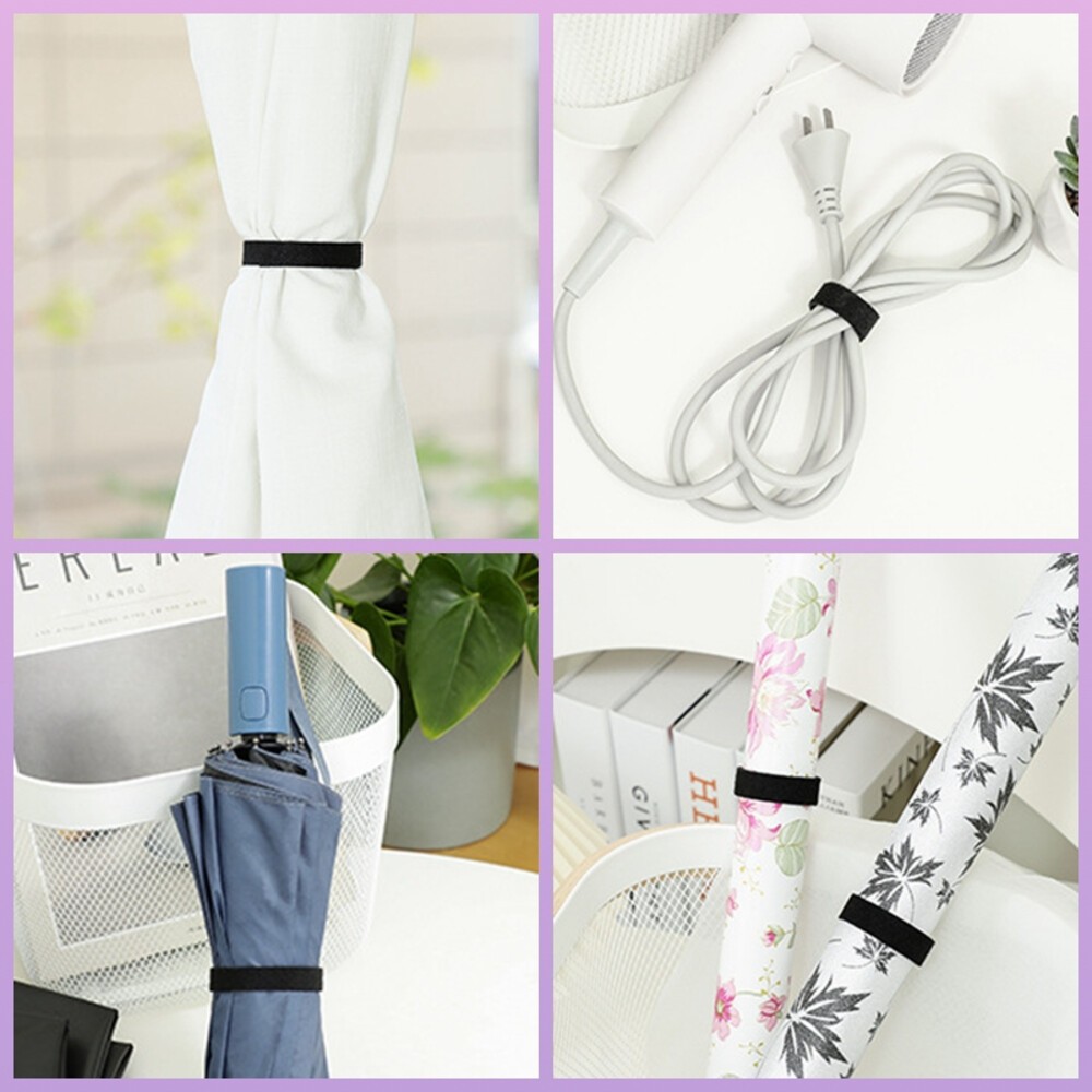 整卷 魔鬼氈束帶 束線帶 理線帶 魔鬼氈束線帶 理線 電線收納 整線 針型魔鬼氈 整理電線 理線器 收線器-細節圖5