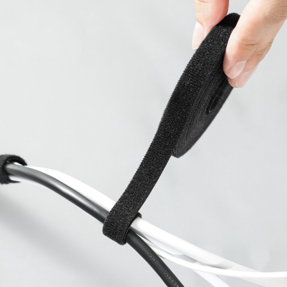 整卷 魔鬼氈束帶 束線帶 理線帶 魔鬼氈束線帶 理線 電線收納 整線 針型魔鬼氈 整理電線 理線器 收線器-細節圖6