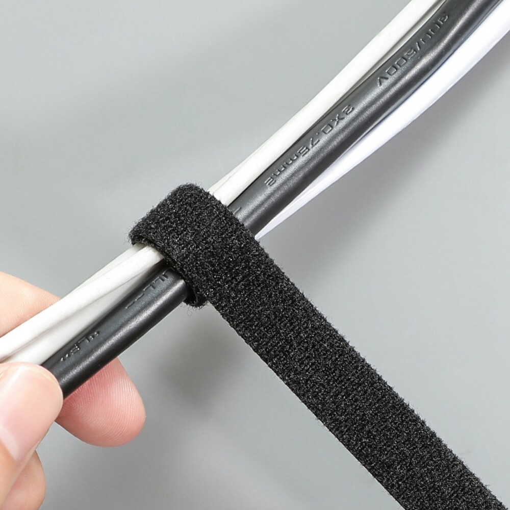 整卷 魔鬼氈束帶 束線帶 理線帶 魔鬼氈束線帶 理線 電線收納 整線 針型魔鬼氈 整理電線 理線器 收線器-細節圖8