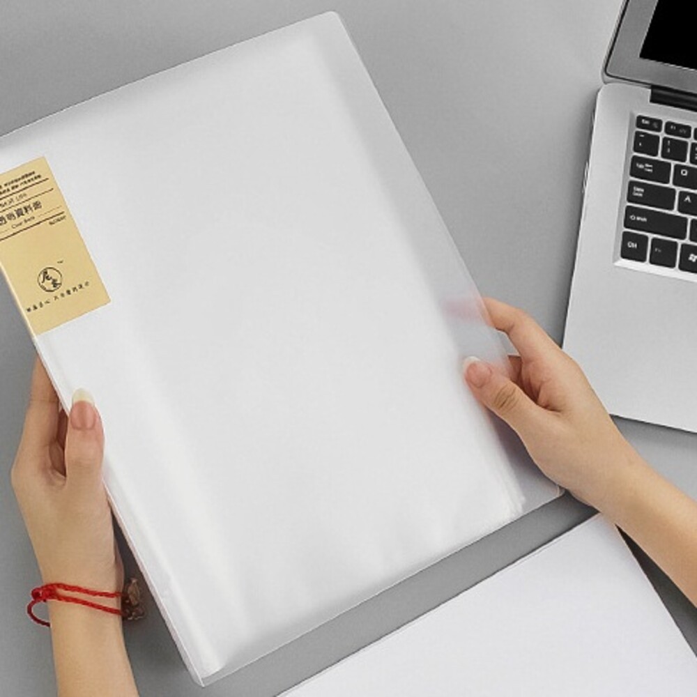 透明 A4多頁文件夾 透明內頁 20頁 40頁 60頁 100頁 多頁收納夾 A4夾 無印風 磨砂  A4檔案夾 資料冊-細節圖7