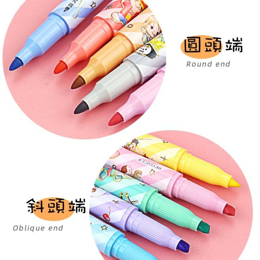 航海王 海賊王 雙頭螢光 柔和色 螢光筆 記號筆 彩色筆 重點筆 畫線筆 文具 筆記 事務用品 卡通 螢光 細螢光 魯夫-細節圖7