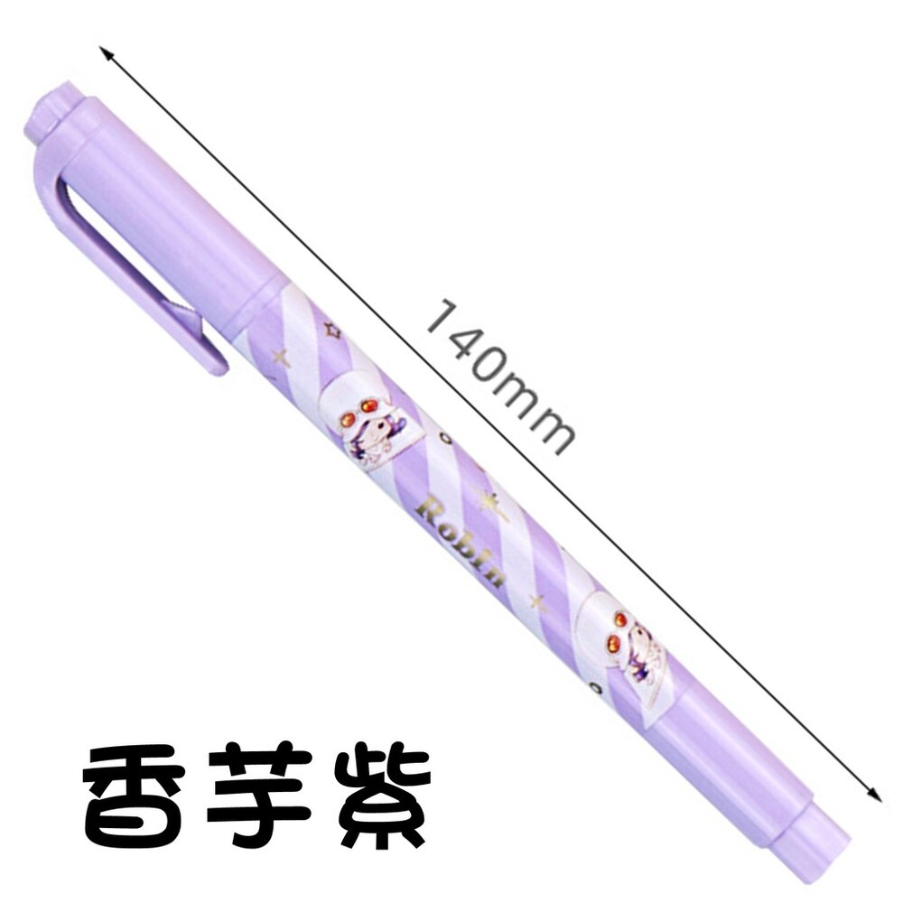 航海王 海賊王 雙頭螢光 柔和色 螢光筆 記號筆 彩色筆 重點筆 畫線筆 文具 筆記 事務用品 卡通 螢光 細螢光 魯夫-規格圖9
