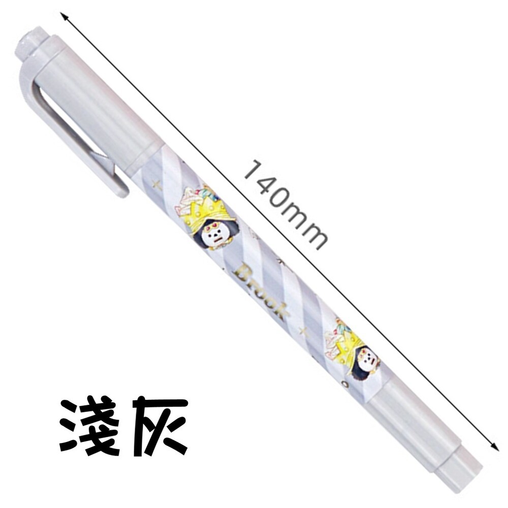 航海王 海賊王 雙頭螢光 柔和色 螢光筆 記號筆 彩色筆 重點筆 畫線筆 文具 筆記 事務用品 卡通 螢光 細螢光 魯夫-規格圖9