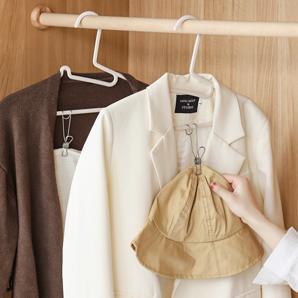 不銹鋼吊掛夾 1入裝 不鏽鋼掛勾夾子 萬能掛鉤夾子 J夾 不鏽鋼掛勾 曬衣夾 掛勾 不銹鋼夾子 衣夾 照片夾 防風掛鉤夾-細節圖3