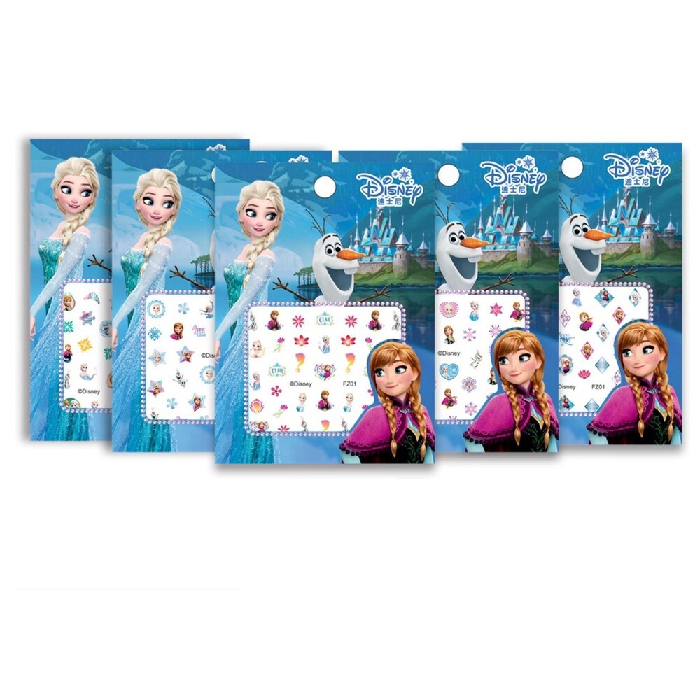正版 迪士尼指甲貼 兒童指甲貼 3D指甲貼 卡通指甲貼 單張區 指甲貼 貼紙 美甲貼片 美甲 公主 冰雪奇緣 米奇-規格圖9