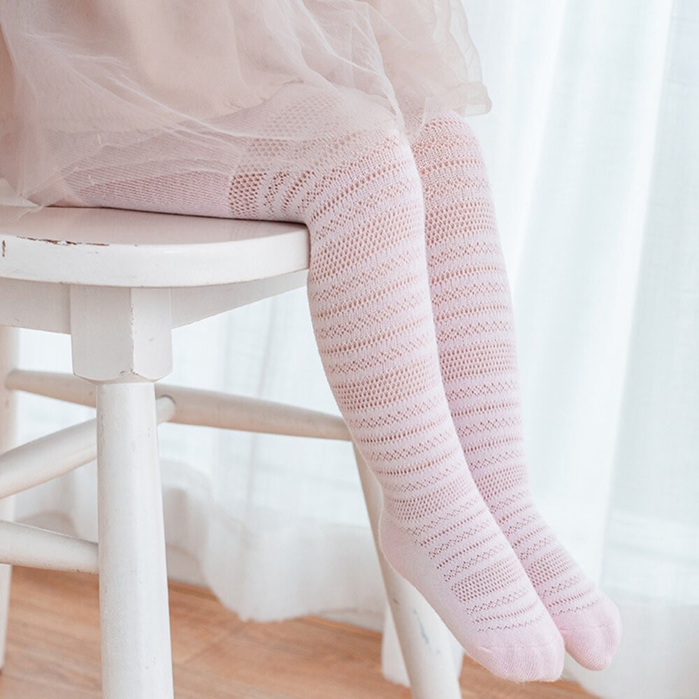 蕾絲 薄棉 鏤空網眼 嬰幼兒小童 寶寶打底褲 連褲襪 褲襪 芭蕾 跳舞褲襪 公主褲襪 畢業褲襪 貼身褲 內搭褲-細節圖7