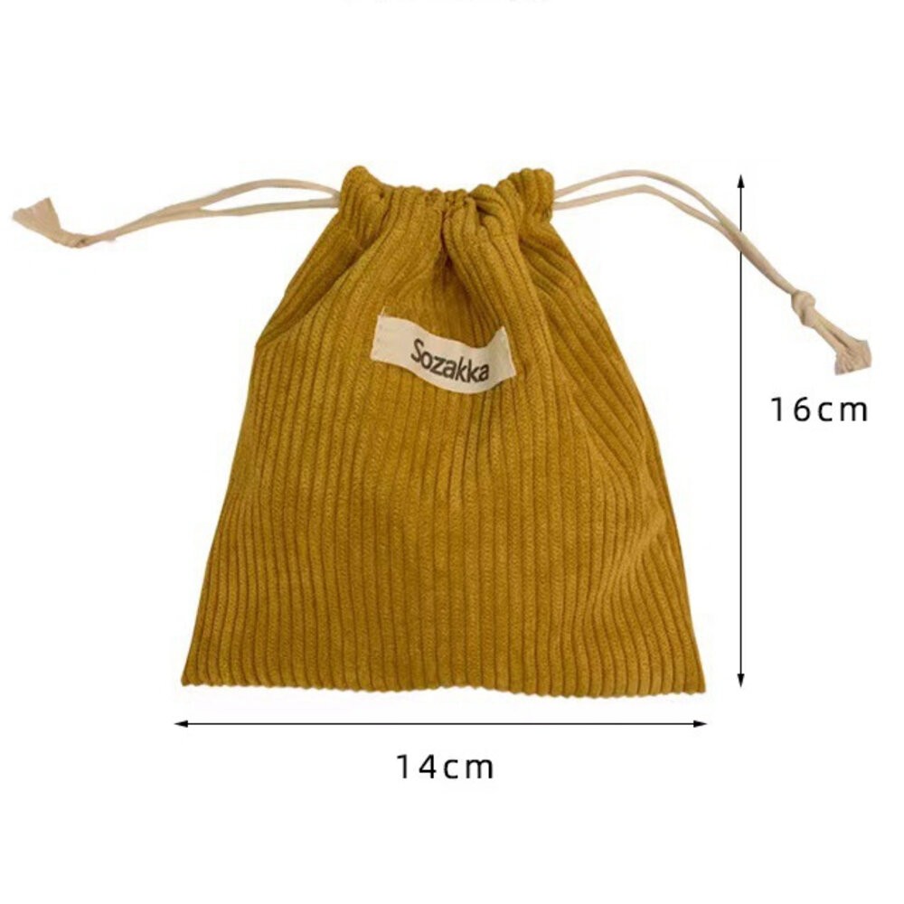 燈芯絨 素色 束口袋 旅行收納袋 列收納袋 收納 旅行收納 小物收納 束口 衛生棉袋 生理袋 化妝包 束口包-細節圖7