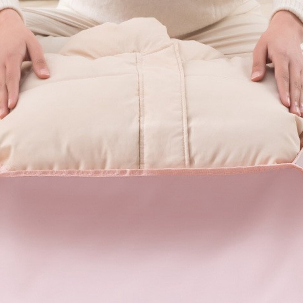 壓縮收納袋 雙拉鍊壓縮收納袋 羽絨服收納包 衣櫃整理袋 布藝雙拉鍊透 氣孔壓縮收納袋 手提收納袋 收納袋 換季收納袋-細節圖6