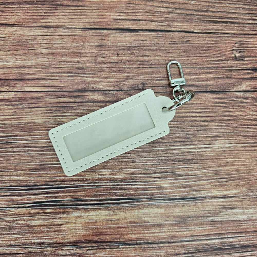 可印字 掛扣式姓名條 皮質掛繩 空白姓名條 兒童姓名吊牌掛扣 名牌扣 姓名扣 書包扣 可手寫 空白姓名條 名字貼 名字牌-規格圖5