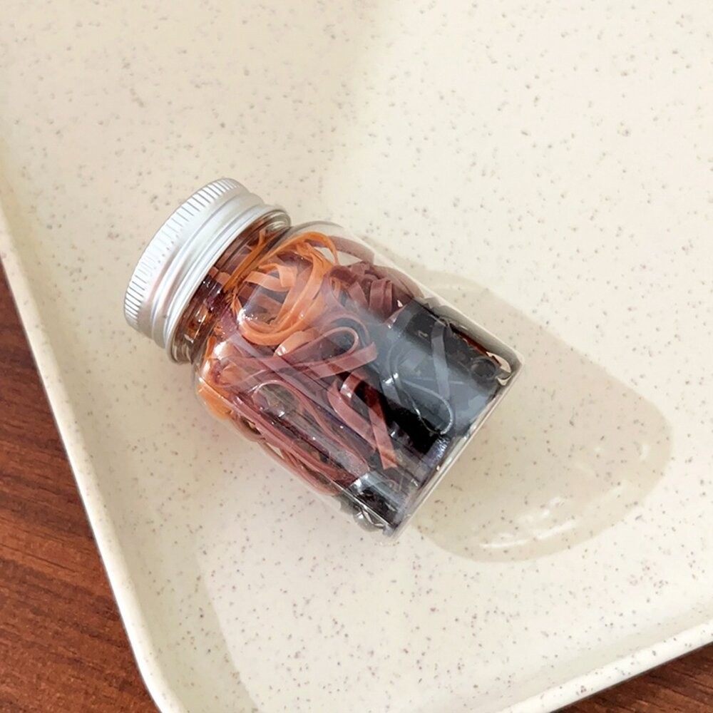 100入 小罐裝 不咬髮 綁髮橡皮筋 髮圈 兒童髮圈 不咬髮 綁髮 橡皮筋 髮圈 編髮 幼稚園髮圈 兒童髮圈 小孩髮圈-規格圖6