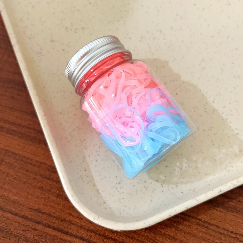 100入 小罐裝 不咬髮 綁髮橡皮筋 髮圈 兒童髮圈 不咬髮 綁髮 橡皮筋 髮圈 編髮 幼稚園髮圈 兒童髮圈 小孩髮圈-規格圖6