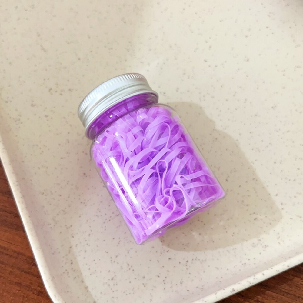 100入 小罐裝 不咬髮 綁髮橡皮筋 髮圈 兒童髮圈 不咬髮 綁髮 橡皮筋 髮圈 編髮 幼稚園髮圈 兒童髮圈 小孩髮圈-規格圖6