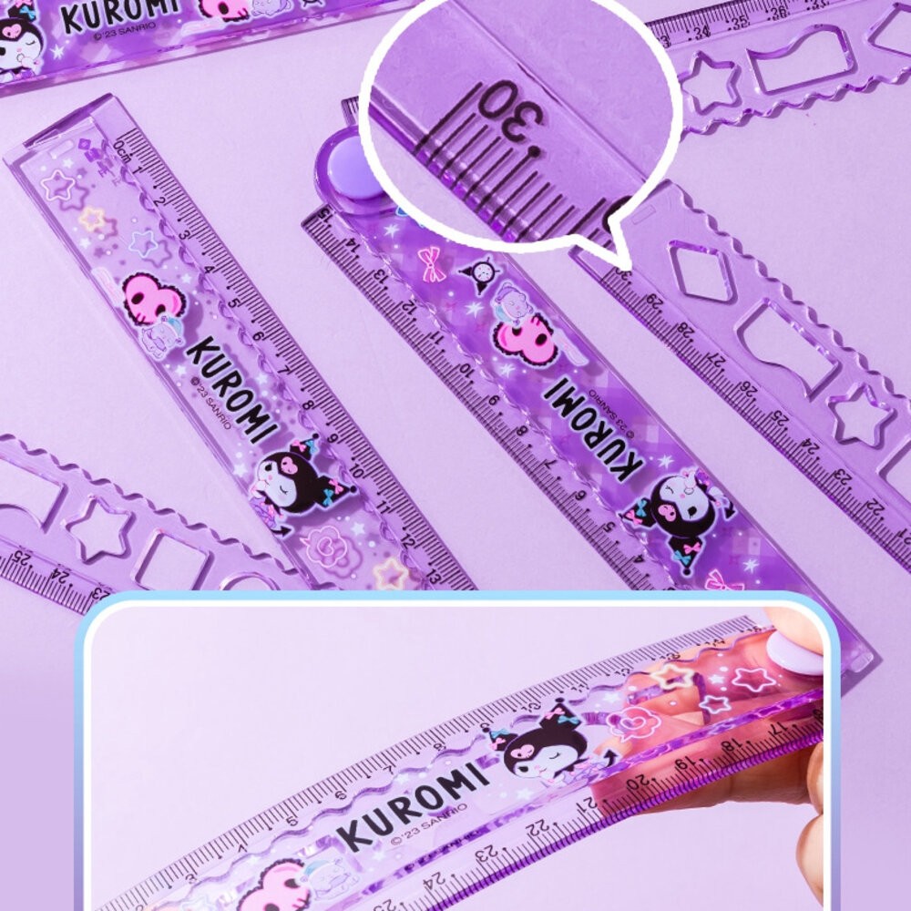 庫洛米 美樂蒂 HB鉛筆 文具組 直尺 洞洞鉛筆 鉛筆 鉛筆 洞洞筆 筆桿 三角筆桿 繪畫鉛筆 削鉛筆機 三麗鷗-細節圖2