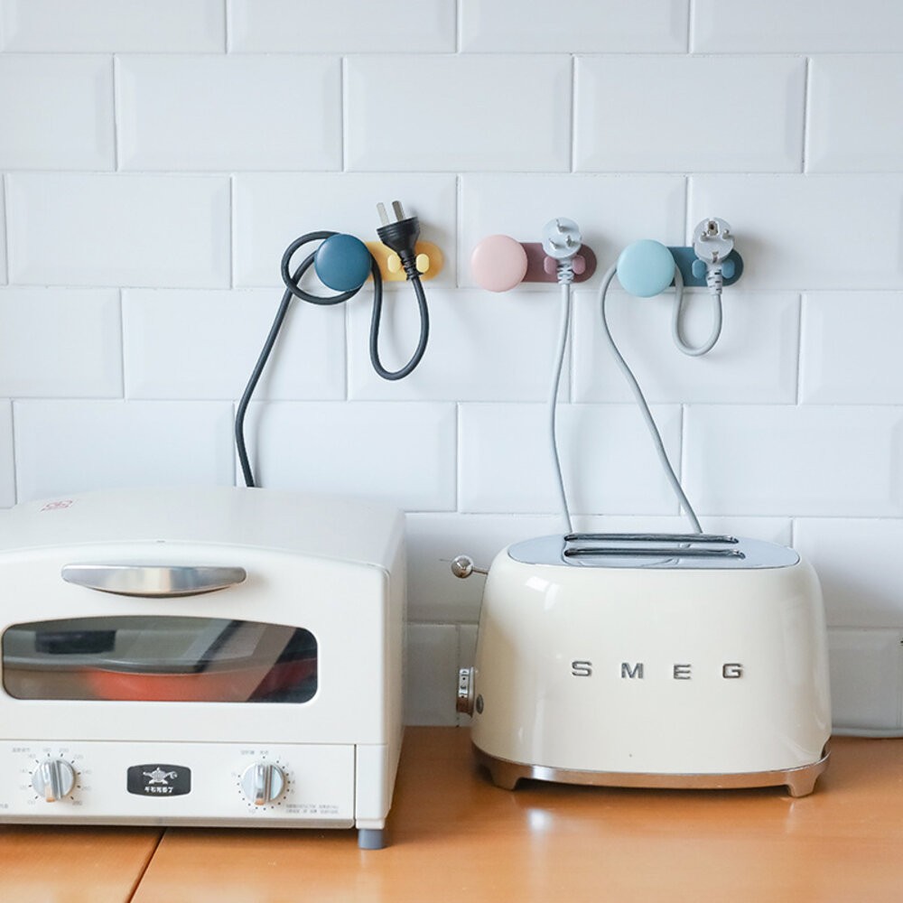 免釘 電線掛勾 電線固定器 掛勾 集線器 線材收納 理線器 壁掛式 電線固定器 插頭固定器 插座固定器 掛勾 電線收-細節圖5