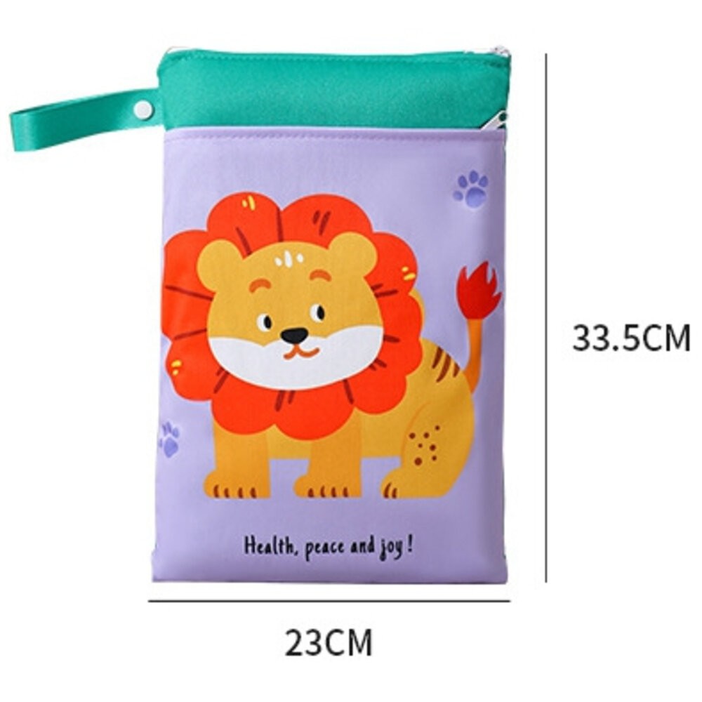 台灣現貨 雙層防水尿布袋 防水收納袋 防水袋 髒衣袋 幼兒園衣物袋 汙衣袋 尿布袋 拉鍊尿布袋 收納袋 衛生棉包 洗漱包-細節圖9