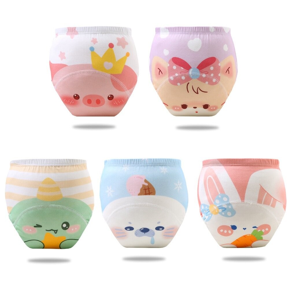 大臉款 學習褲 六層紗學習褲 練習褲 戒尿布 尿布褲 兒童內褲 內褲 110碼 100碼 90碼 訓練褲 防水尿布褲-細節圖2