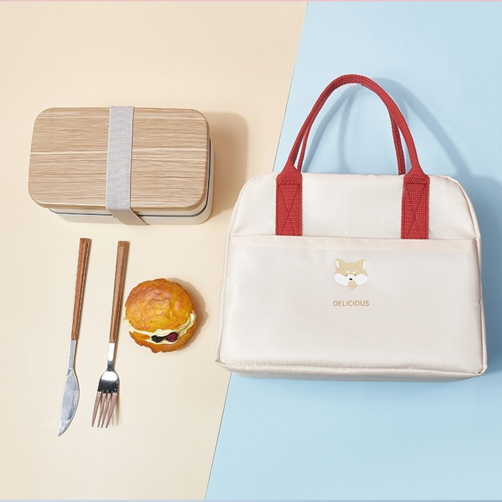 餐袋 大容量 卡通 國小 幼稚園營養午餐 加厚保溫防水 三色碗 便當盒餐袋 便當袋 保冷袋 保冰袋 餐袋 保溫袋-細節圖5