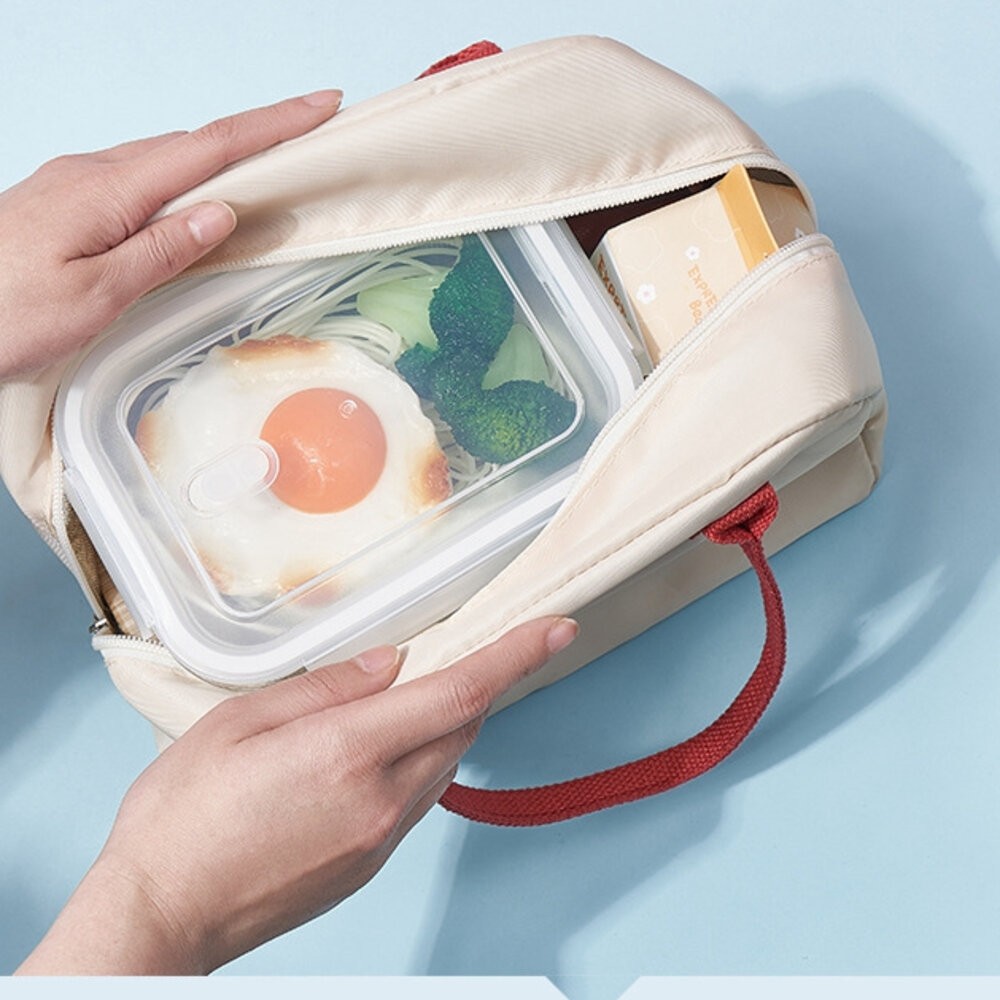 餐袋 大容量 卡通 國小 幼稚園營養午餐 加厚保溫防水 三色碗 便當盒餐袋 便當袋 保冷袋 保冰袋 餐袋 保溫袋-細節圖6