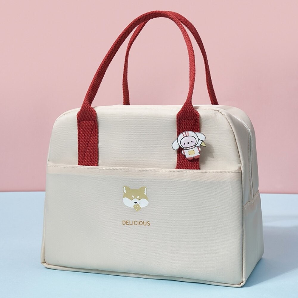 餐袋 大容量 卡通 國小 幼稚園營養午餐 加厚保溫防水 三色碗 便當盒餐袋 便當袋 保冷袋 保冰袋 餐袋 保溫袋-規格圖8