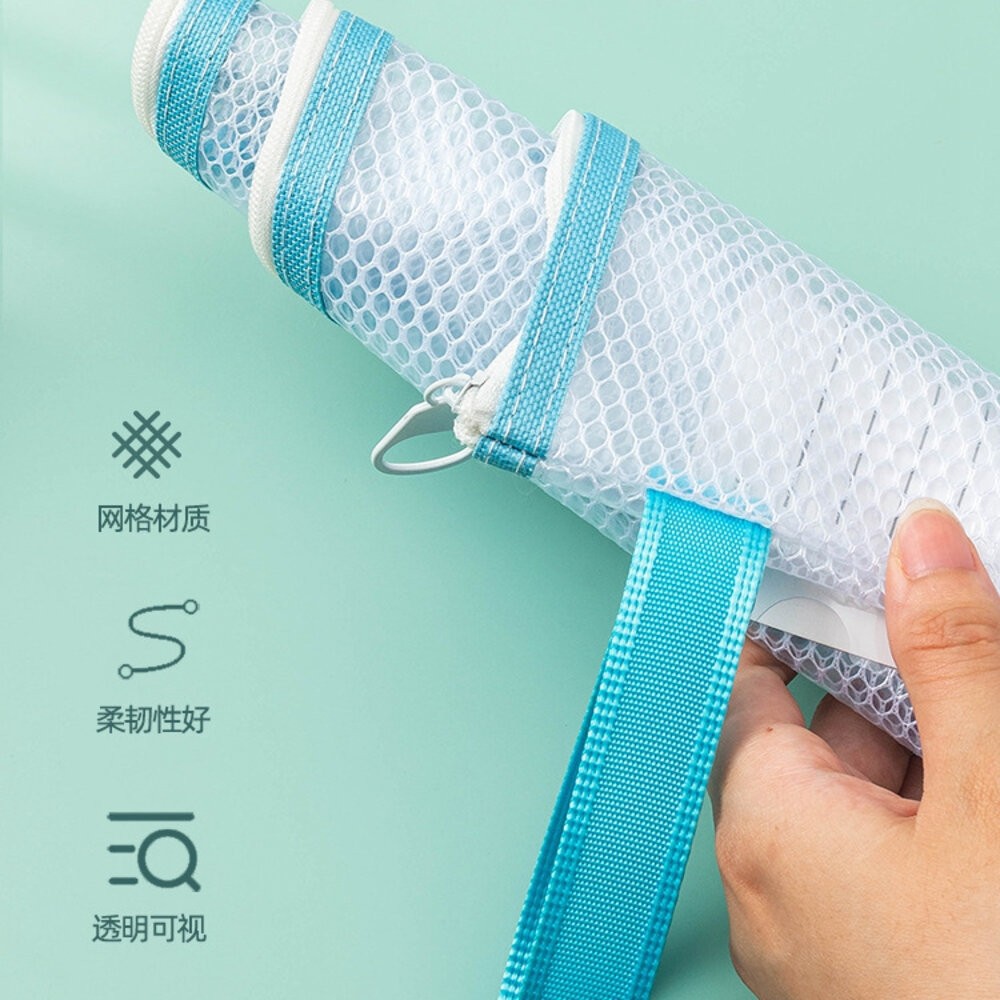 幼稚園收納袋 防水網格收納袋 媽媽手冊收納袋 幼稚園收納 尿布袋 外出收納 防水收納 玩具收納袋 拼圖收納袋 襪子收納-細節圖4