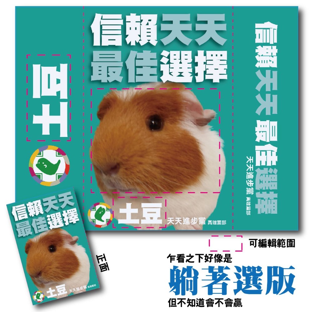 投我的天天 隨身包面紙 （四種版型可挑選 可用自己的照片）-細節圖3