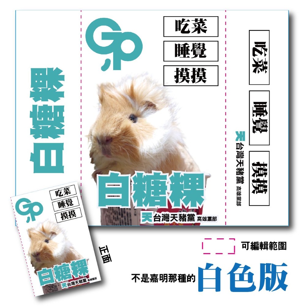 投我的天天 隨身包面紙 （四種版型可挑選 可用自己的照片）-細節圖4