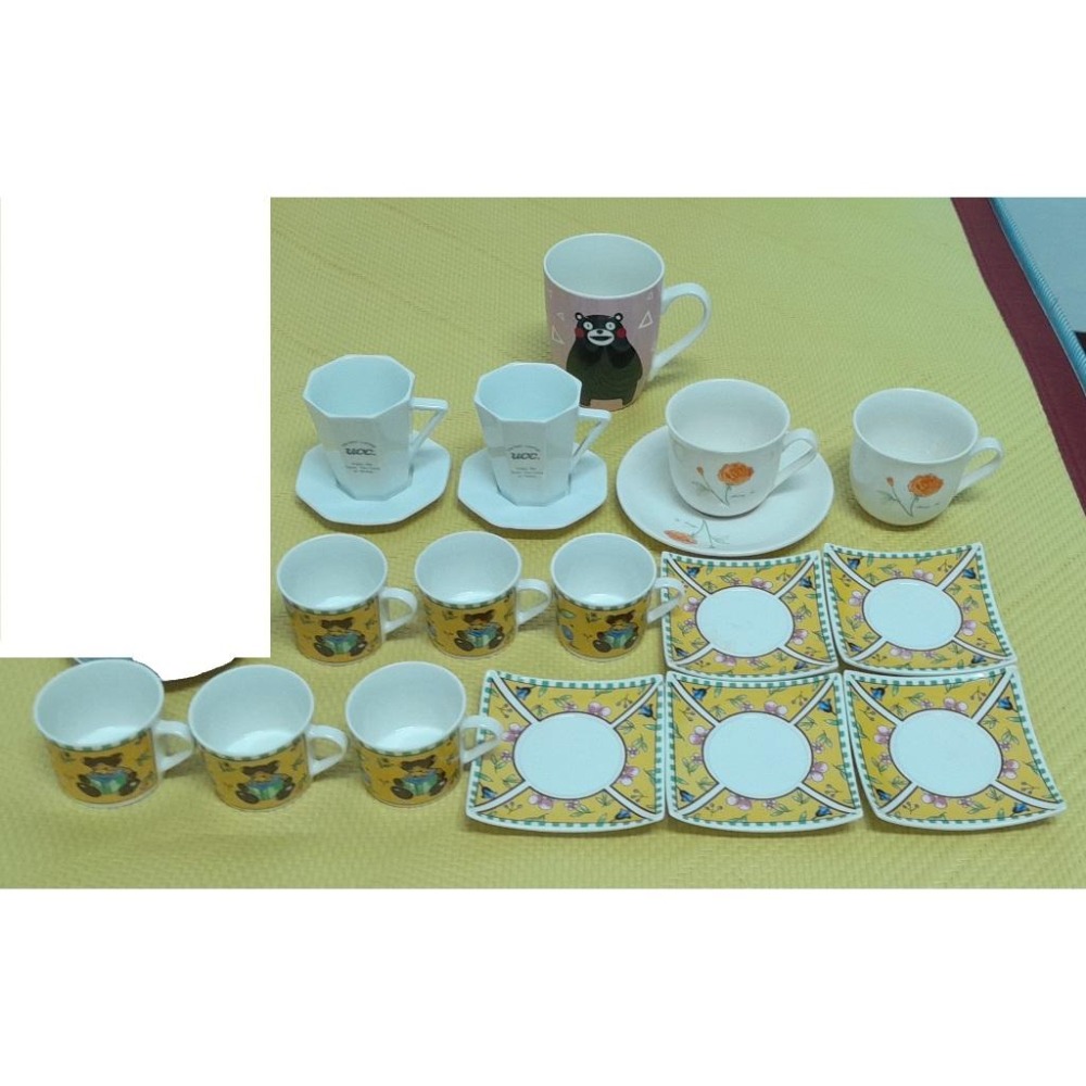 東京奧運可口可樂紀念 園之味 玻璃杯｜可愛熊熊花園 富泉橙色玫瑰 uCC咖啡杯組 熊本熊骨瓷杯｜雀巢奶茶茶壺500ml-細節圖2