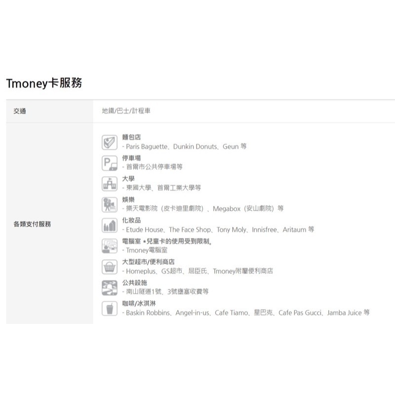 韓國 交通卡 T MONEY  地鐵卡 美樂蒂 濟州+首爾+釜山-細節圖2