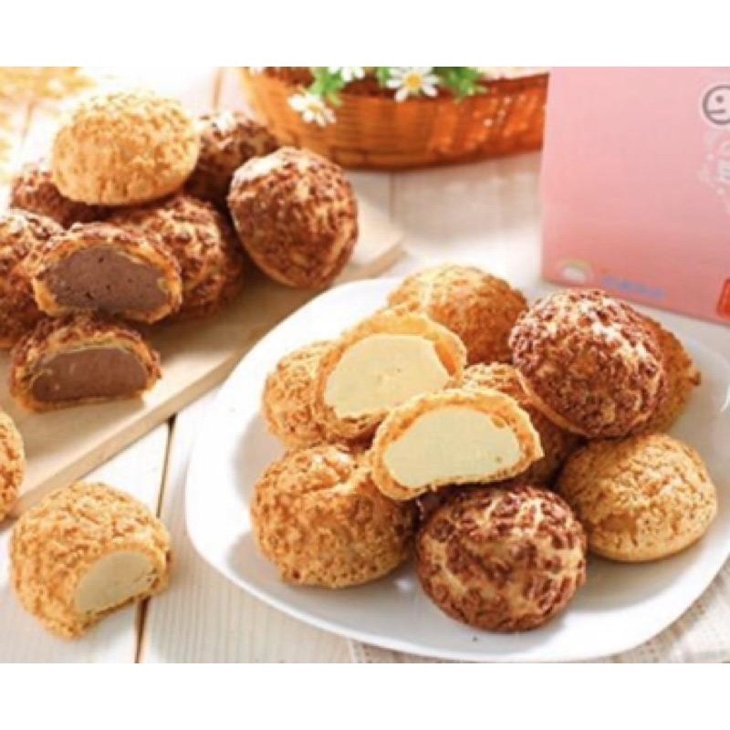 免運~【黑貓宅配】豆酥朋 綜合泡芙禮盒 12入 幸芙時刻禮盒 泡芙 甜點 下午茶 原味 巧克力 泡芙禮盒 團購超夯甜品-細節圖2
