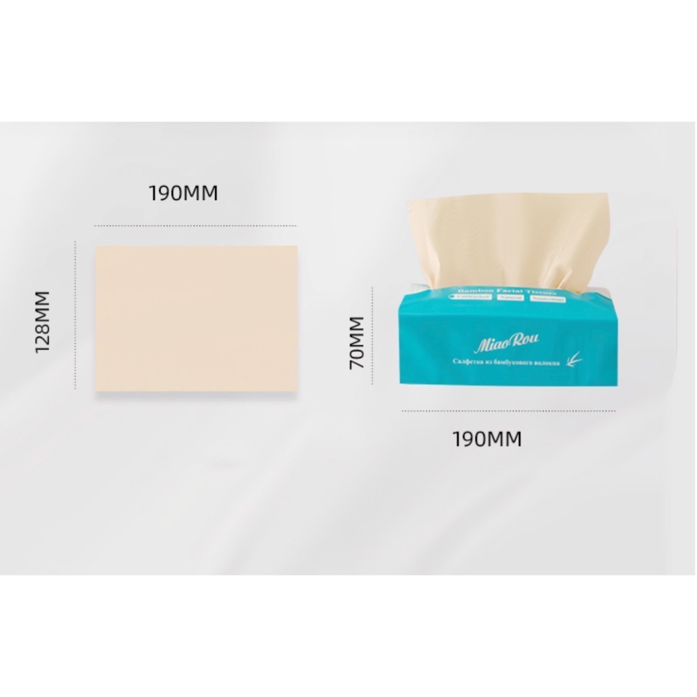 FAMALL花貓正貨🌸<現貨>喵柔原色抽取式竹纖維面紙 130抽 3層5包/提 紙質更佳 原漿竹纖維抽紙-細節圖2