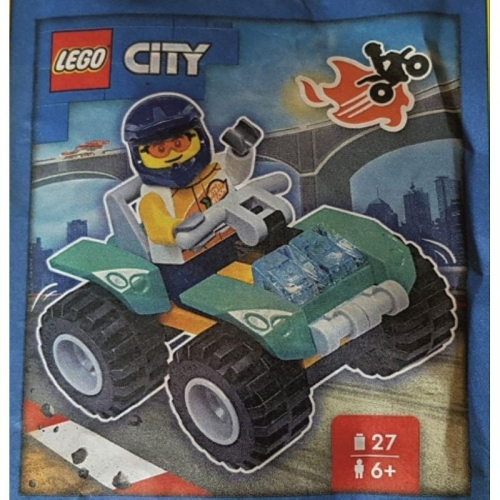 樂高 LEGO 952308 城市系列 特技演員與越野車 Polybag 全新未拆