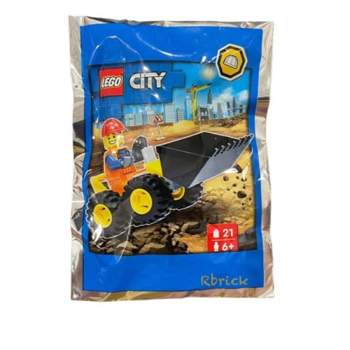 樂高 LEGO 952310 城市系列 挖土機 建築工人 Polybag 全新未拆