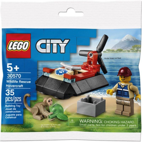 樂高 LEGO 30570 城市系列 野生動物救援氣墊船 Polybag 全新未拆