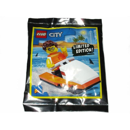樂高 LEGO 952008 城市系列 衝浪艇男孩 Polybag 全新未拆