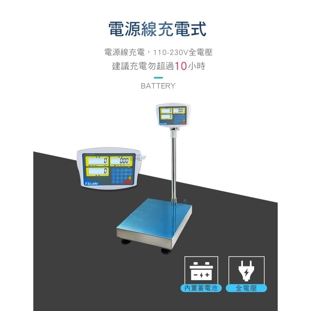 【BHL秉衡量電子秤｜T-scale台衡】台製版高精度中型計數電子台秤HKC 150K 300K-細節圖4