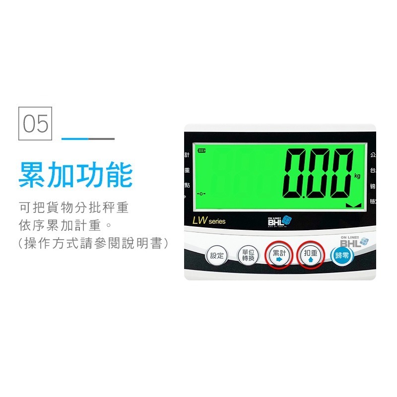 【BHL秉衡量】MIT臺灣製造 計重手推車+置物台秤 LWMS-PT-150K(秤面40x50cm)款-細節圖8