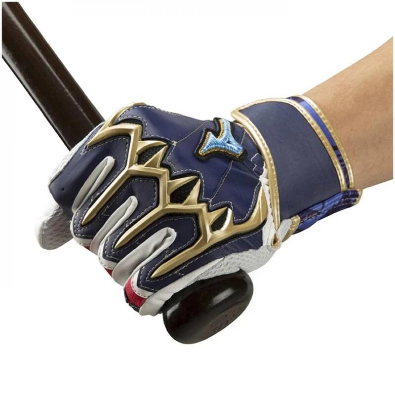 美津濃 Mizuno Pro 東奧限定 藍標 打擊手套 1EJEA09014 東京奧運藍標限定款 Mizuno 打擊手套-細節圖8