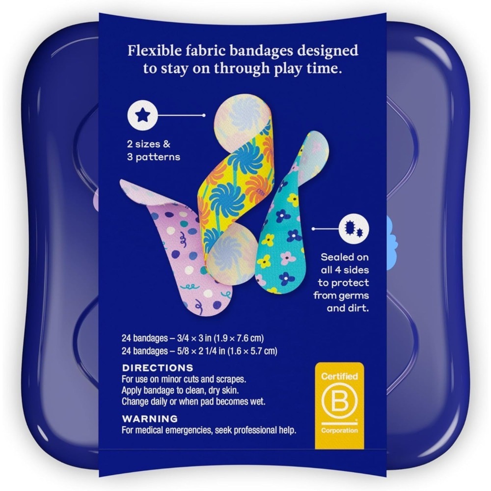 🧁Will PaPa美國代購🧁Welly 威利勇敢徽章 貼紙 48片含鐵盒 - 花朵系列-細節圖3