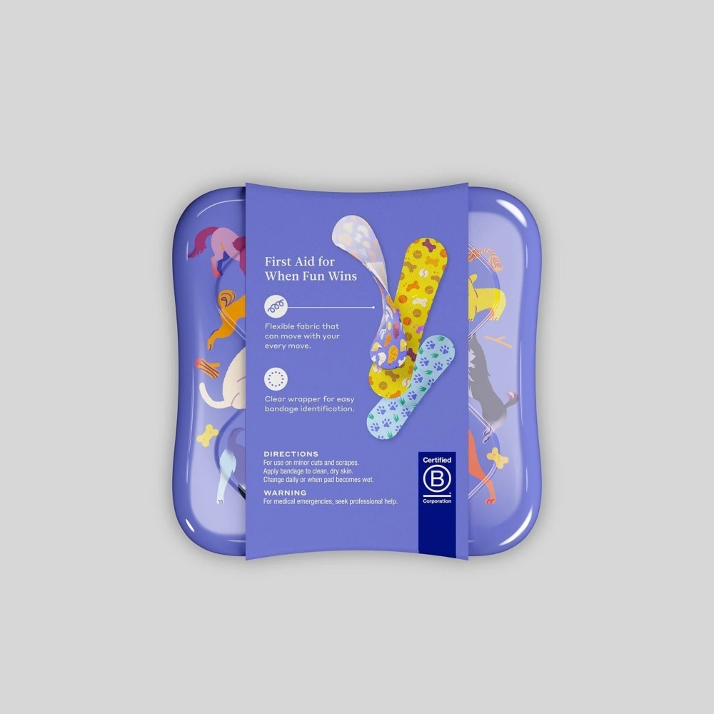 🧁Will PaPa美國代購🧁威利勇敢徽章 貼紙 48片含鐵盒 - 狗狗系列-細節圖3