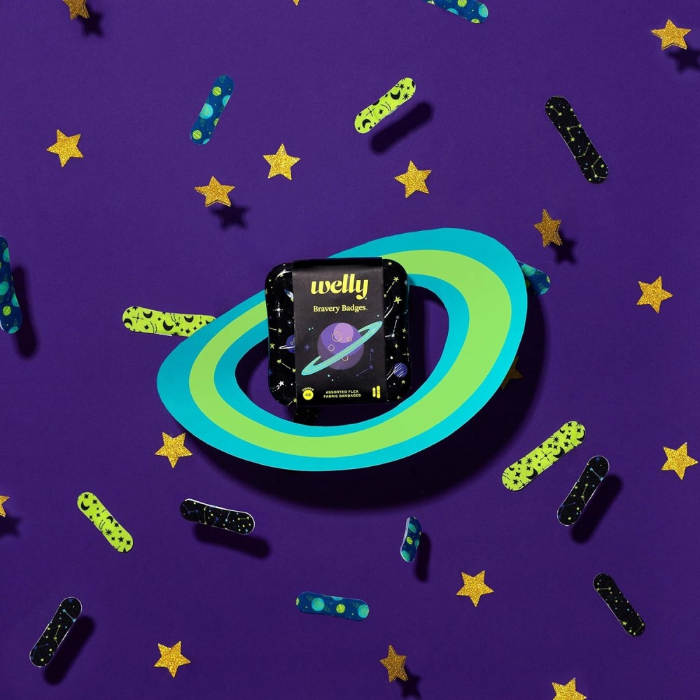 🧁Will PaPa美國代購🧁威利勇敢徽章 貼紙 48片含鐵盒 - 宇宙系列-細節圖5